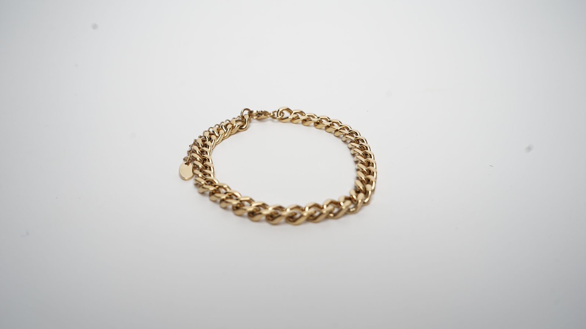Guld Kubansk Länk Armband
